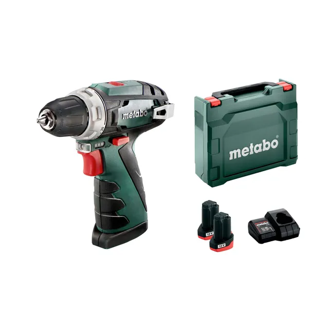 metabo-powermaxx-bs-basic-12-v-akku-bohrschrauber-kurzes-design-mit-magnet-spind image 1
