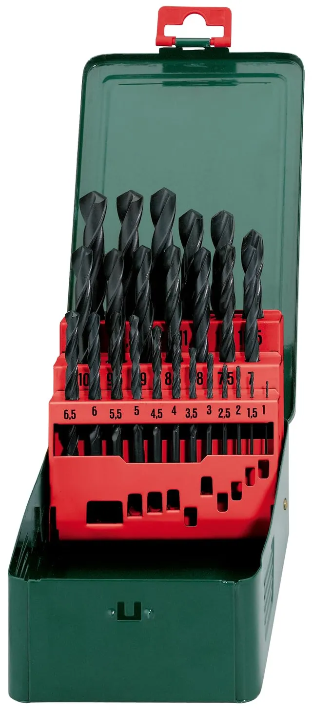 metabo-hss-r-bohrerkassette-sp-25-teilig-metallbohrer-set-1-13-mm-in-metallkasse image 1