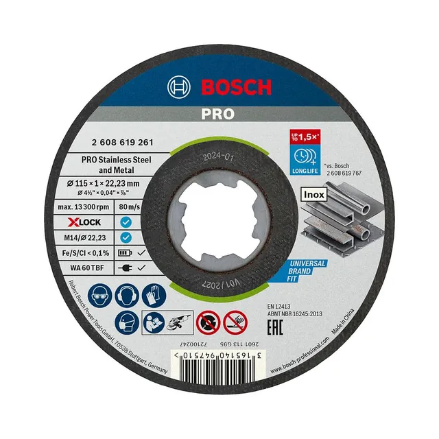 bosch-professional-standard-trennscheibe-f-r-inox-mit-x-lock-115-mm-1-mm-1-st-ck image 1