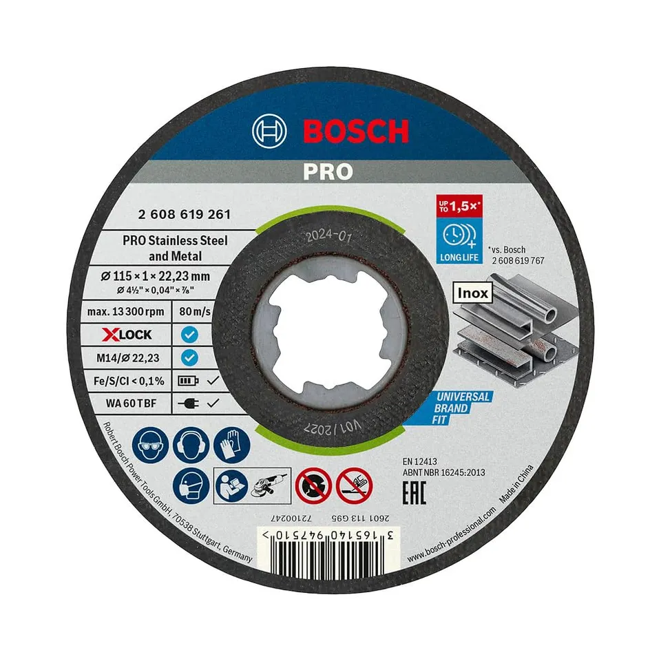 bosch-professional-standard-trennscheibe-f-r-inox-mit-x-lock-115-mm-1-mm-1-st-ck image 1