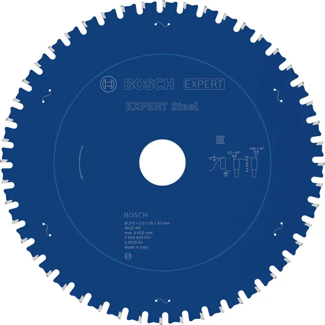 bosch-expert-for-steel-kreiss-geblatt-210-x-30-mm-48-z-hne-f-r-metall-trockensch image 1
