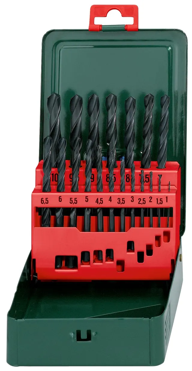 metabo-hss-r-bohrerkassette-sp-19-teiliges-metallbohrer-set-1-10-mm-rollgewalzte image 1
