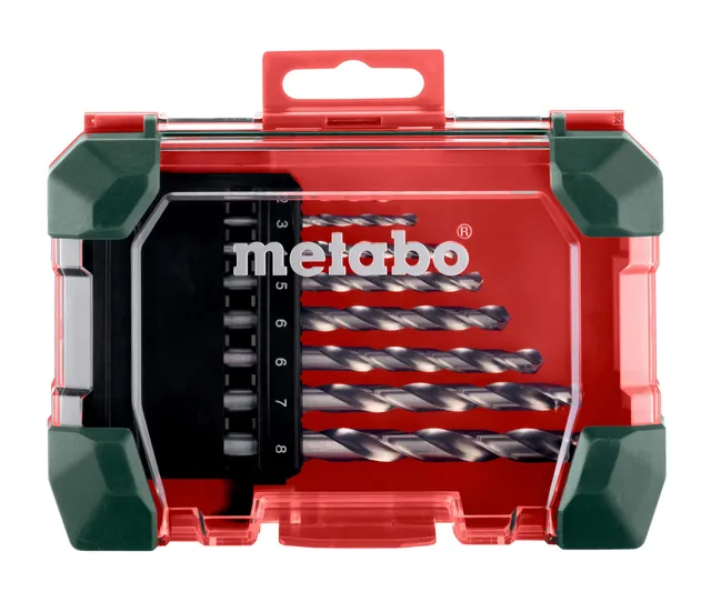 metabo-hss-g-bohrer-set-sp-8-teilig-spiralbohrer-f-r-metall-stahl-bis-900-n-mm-1 image 1