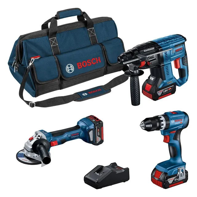 bosch-professional-18v-system-combo-kit-gsb-18v-45-gbh-18v-21-gws-18v-7-akku-set image 1