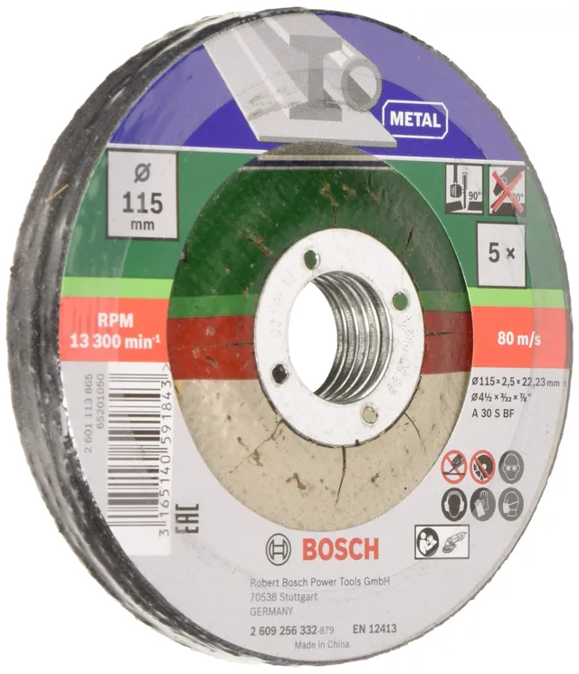 bosch-home-and-garden-diy-trennscheiben-set-metall-115-mm-5-st-ck-115-x-2-5-mm-g image 1