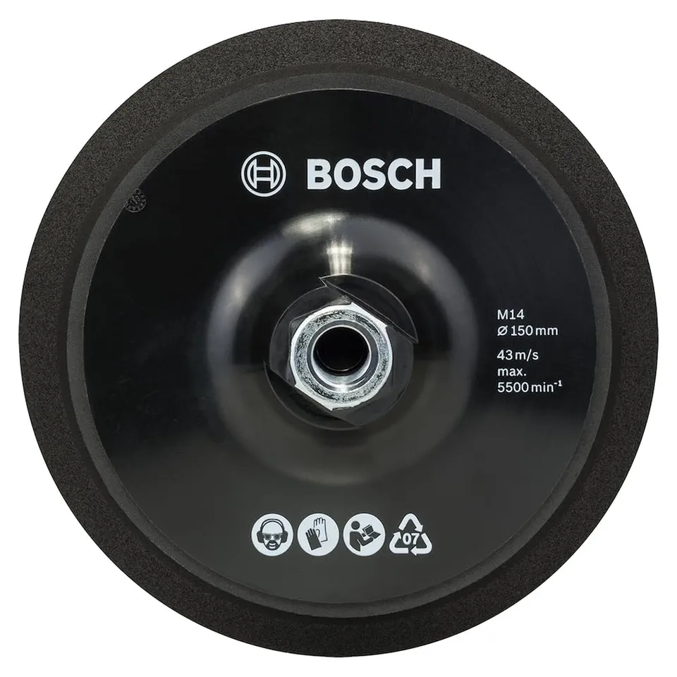 bosch-professional-gummischleifteller-150-mm-modell-2608612027-f-r-polieraufgabe image 1