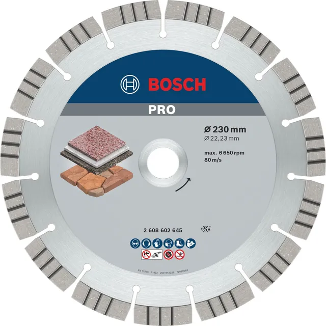 bosch-professional-diamanttrennscheibe-pro-stone-230-x-22-23-mm-f-r-stein-naturs image 1