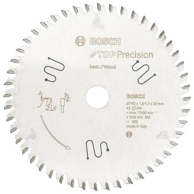 bosch-cs-top-precision-s-geblatt-f-r-holz-165-x-20-x-1-8-mm-48-atb-z-hne-f-r-tau image 1