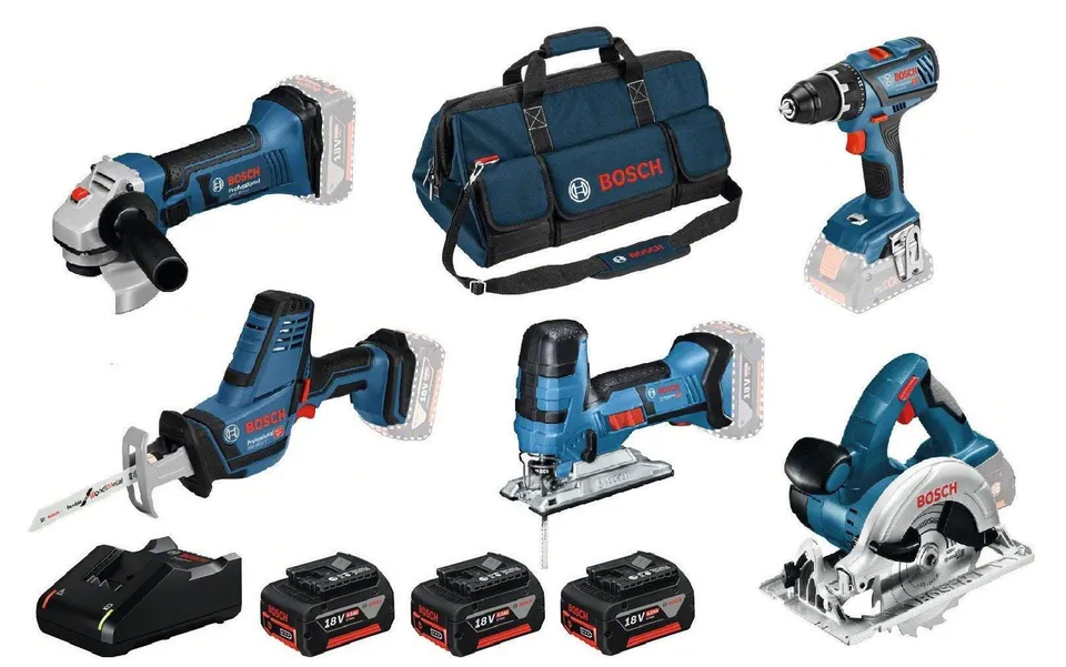 bosch-professional-18v-system-combo-kit-gsr-18v-28-bohrschrauber-gst-18v-li-s-st image 1