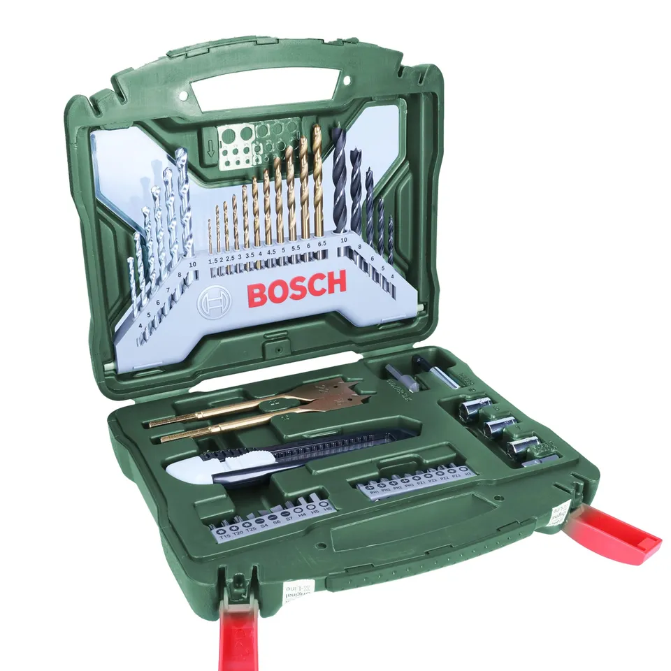 bosch-x-line-50tlg-titanium-bohrer-und-schrauber-set-hss-tin-stein-und-holzbohre image 1