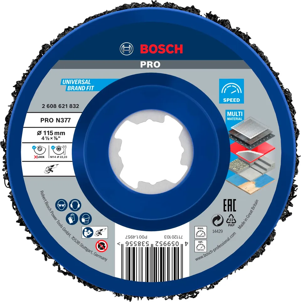 bosch-accessories-reinigungsscheibe-x-lock-cleaning-disc-n377-115-mm-zum-entfern image 1