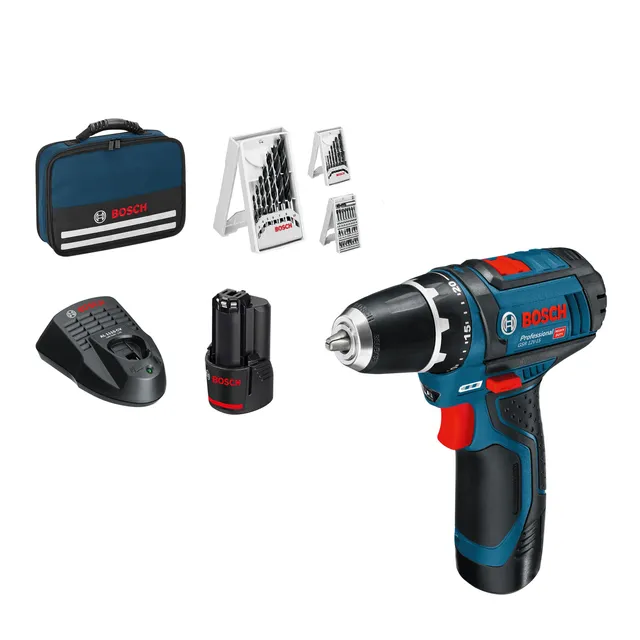 bosch-professional-gsr-12v-15-akku-bohrschrauber-12v-set-2x-2-0-ah-akku-ladeger- image 1