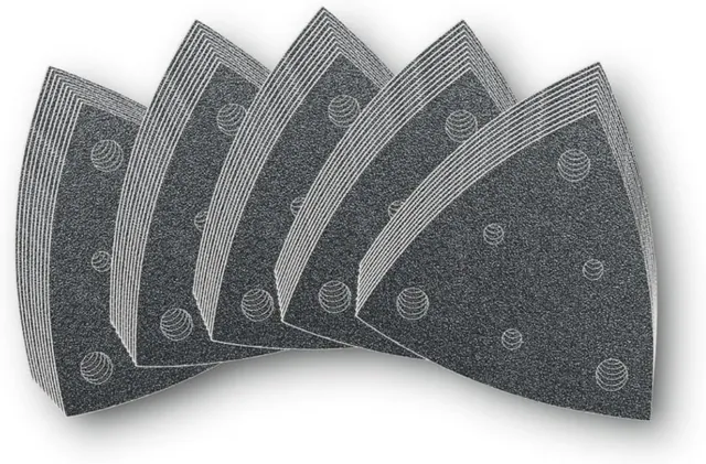 fein-dreieckschleifpapier-sortiment-gelocht-50-schleifbl-tter-in-k-rnungen-60-24 image 1