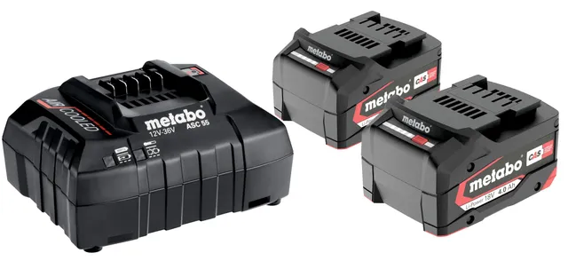 metabo-basis-set-akku-set-2-x-4-0-ah-li-power-18v-akku-asc-55-ladeger-t-cas-komp image 1