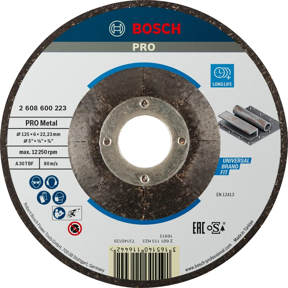 bosch-pro-metal-longlife-schruppscheibe-125-x-6-x-22-23-mm-f-r-stahl-und-metall- image 1