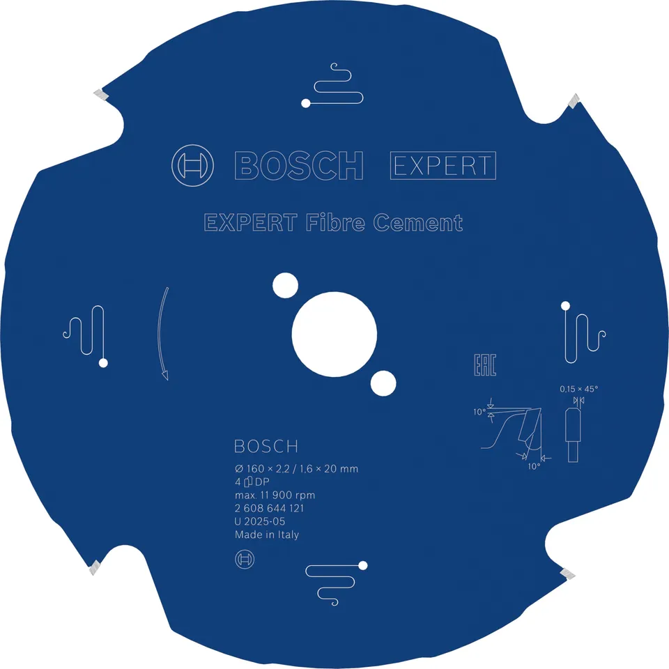 bosch-expert-fibre-cement-kreiss-geblatt-160-x-20-x-2-2-1-6-mm-z4-pcd-diamant-te image 1