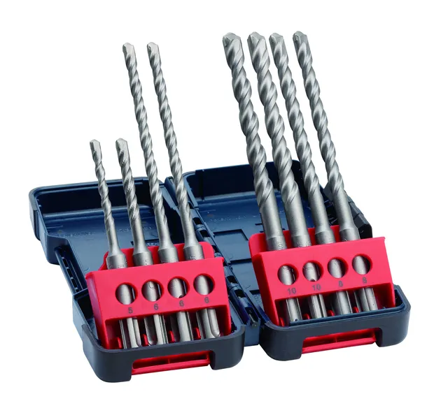 bosch-8-teiliges-hammerbohrer-set-sds-plus-3-5-10-mm-f-r-beton-in-robuster-tough image 1