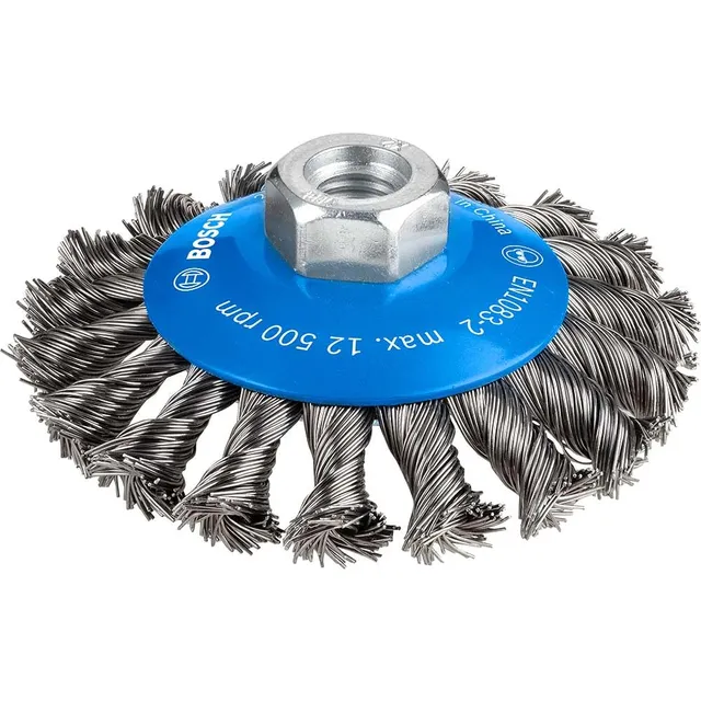 bosch-pro-steel-longlife-kegelb-rste-mit-gezopftem-draht-100-mm-m14-gewinde-f-r- image 1