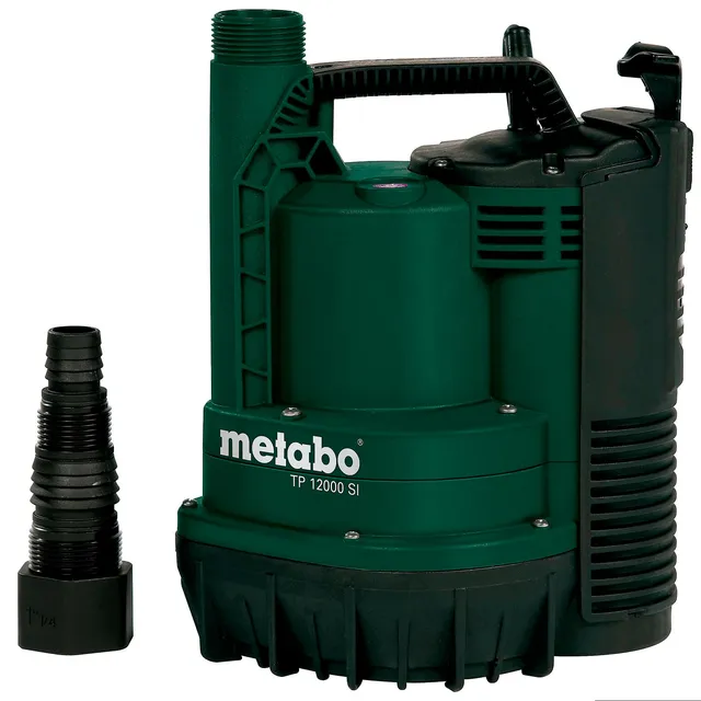 metabo-tp-12000-si-klarwasser-tauchpumpe-600-w-flachsaugend-bis-2-3-mm-restwasse image 1