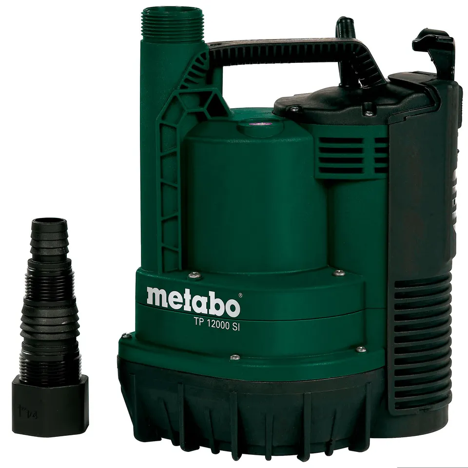 metabo-tp-12000-si-klarwasser-tauchpumpe-600-w-flachsaugend-bis-2-3-mm-restwasse image 1