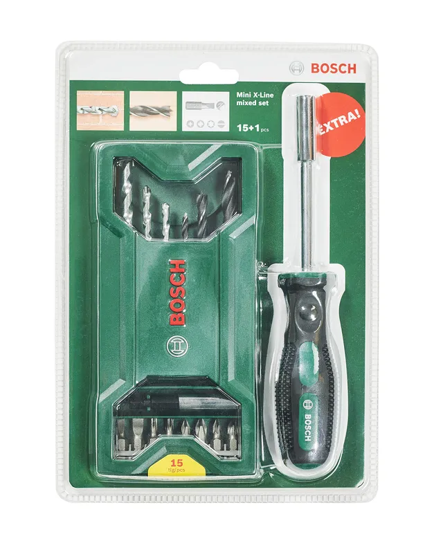 bosch-home-and-garden-15-1-tlg-mini-x-line-mixed-set-schraubendreher-bohrer-f-r- image 1
