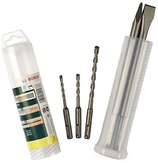 bosch-home-and-garden-5tlg-mei-el-und-bohrer-set-sds-plus-spitzmei-el-flachmei-e image 1