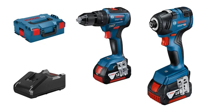 bosch-professional-18v-system-akku-set-gsb-18-v-55-gdr-18v-200-kombigeschirr-set image 1