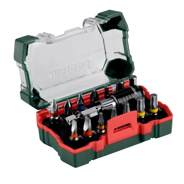 metabo-bit-set-15-teilig-s2-chrom-vanadium-stahl-bits-ph-pz-sl-h-t-mit-magnetisc image 1