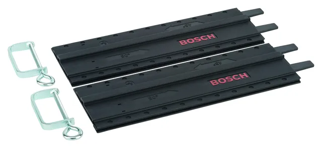 bosch-diy-f-hrungsschienen-set-2x-350-mm-kunststoff-mit-2-schraubzwingen-f-r-pks image 1