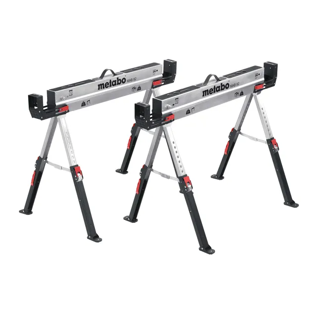 metabo-mab-82-2-arbeitsbock-set-2er-set-h-henverstellbare-stahl-unterstellb-cke- image 1
