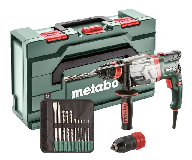 metabo-multihammer-uhev-2860-2-quick-set-kabelgebundener-schlagbohrhammer-mit-4- image 1