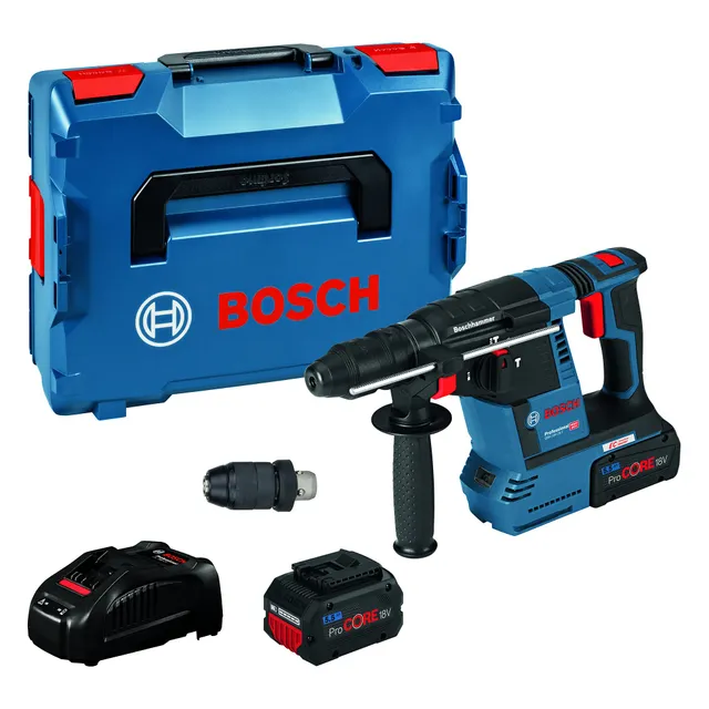 bosch-professional-gbh-18v-26-f-akku-bohrhammer-18v-system-mit-2x-procore18v-5-5 image 1