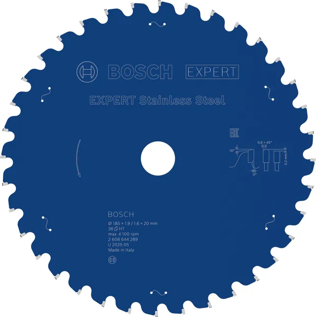 bosch-expert-stainless-steel-kreiss-geblatt-185-x-20-mm-z36-carbide-metalls-gebl image 1