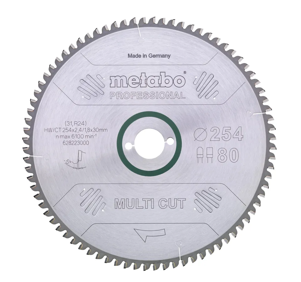 metabo-s-geblatt-multi-cut-professional-254x30-mm-80-z-hne-hw-ct-hartmetall-f-r- image 1
