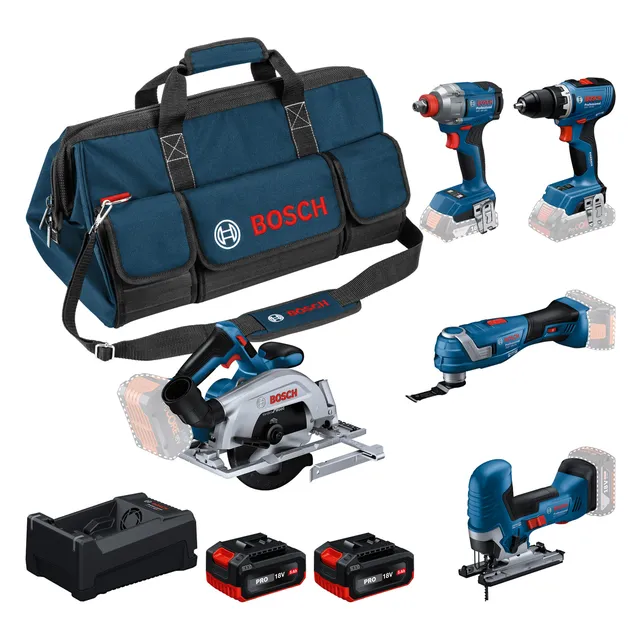 bosch-pro-18v-system-combo-kit-gsr-18v-65-gdx-18v-285-gks-18v-57-gop-18v-34-gst- image 1