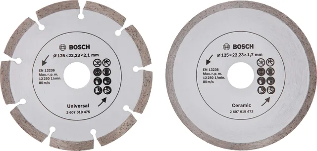 bosch-promoline-diamanttrennscheiben-set-2-st-ck-125-mm-1x-fliesen-1x-baumateria image 1
