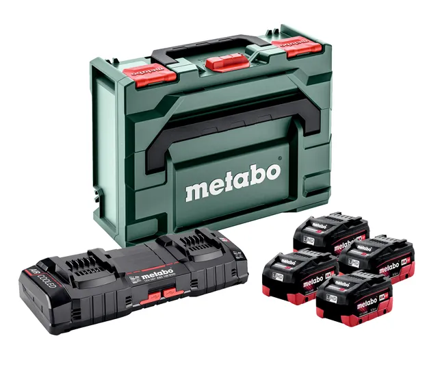 metabo-basis-set-4x-lihd-5-5-ah-18v-akkupacks-mit-asc-145-duo-ladeger-t-in-metab image 1