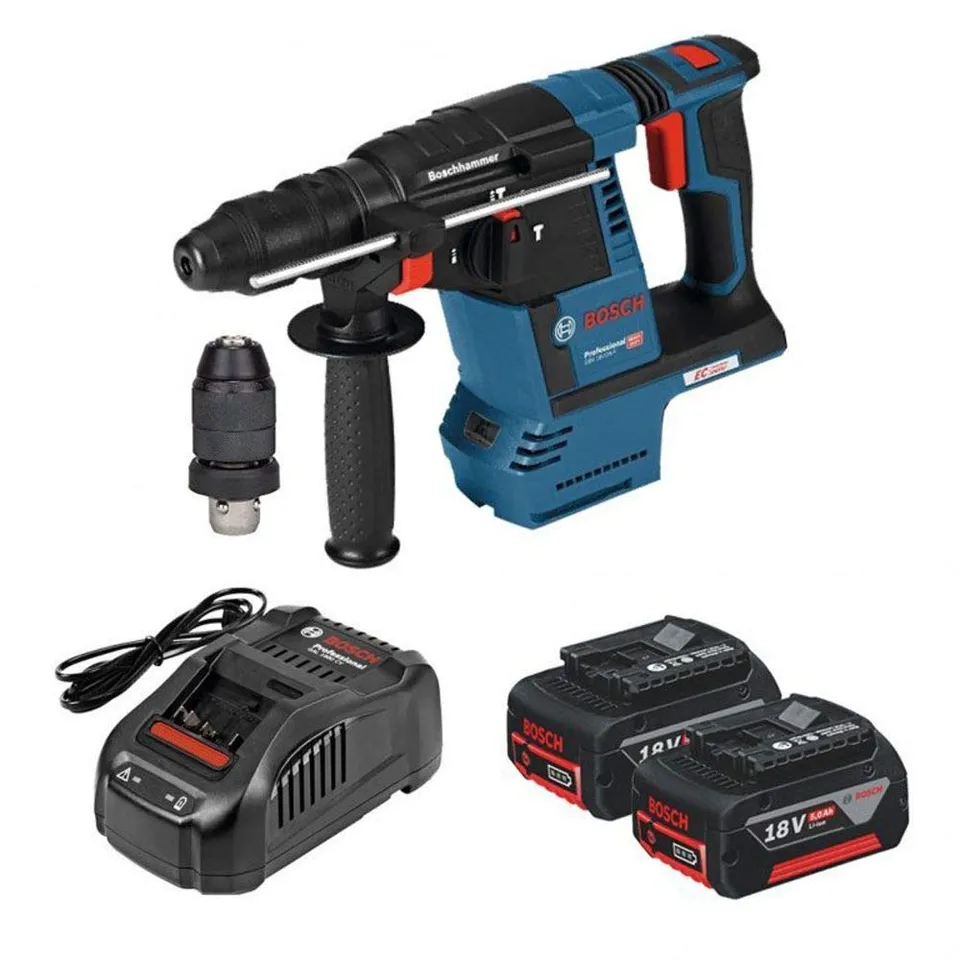bosch-professional-gbh-18v-26-f-akku-bohrhammer-18v-system-sds-plus-mit-schnellw image 1