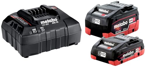 metabo-basis-set-lihd-18v-mit-1x-4-0-ah-1x-5-5-ah-akkupack-und-asc-55-ladeger-t- image 2