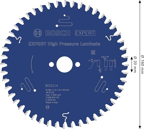 bosch-expert-high-pressure-laminate-kreiss-geblatt-160-x-20-mm-z48-f-r-handkreis image 7