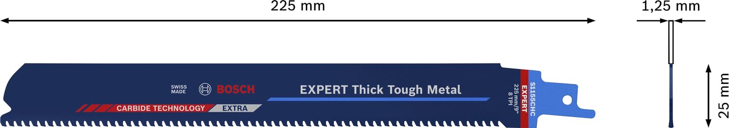 bosch-professional-expert-thick-tough-metal-s-1155-chc-s-bels-geblatt-225-mm-car image 3