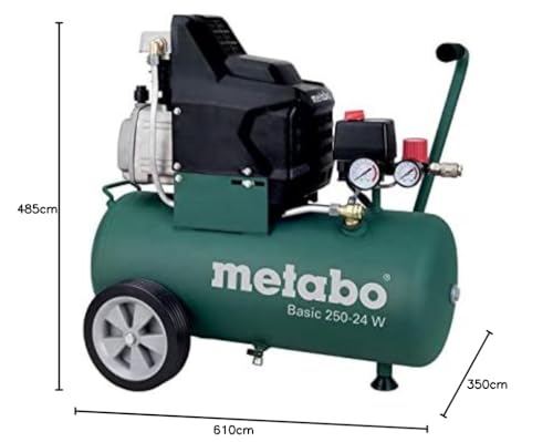 metabo-kompressor-basic-250-24-w-24-l-druckluftkompressor-mit-8-bar-lgeschmierte image 6