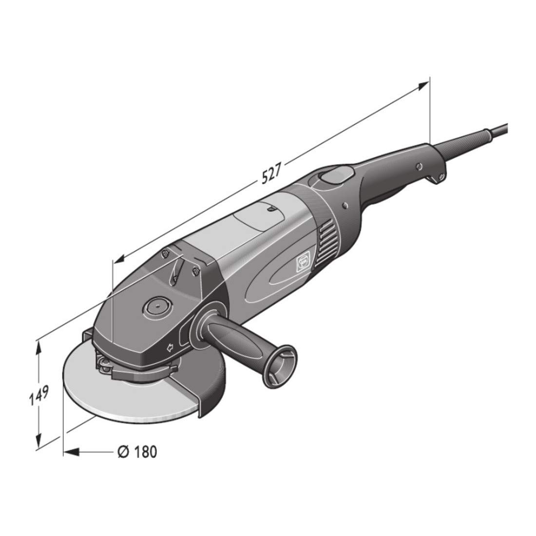 fein-wsg-20-180-winkelschleifer-180-mm-scheiben-2000-w-performance-motor image 2
