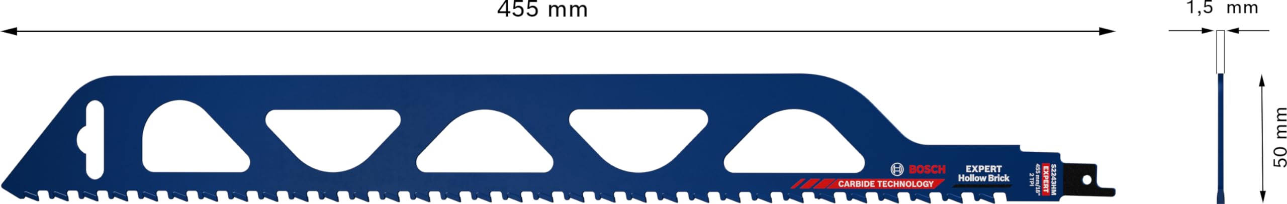 bosch-expert-hollow-brick-s-2243-hm-s-bels-geblatt-455-mm-mit-carbide-z-hnen-f-r image 3