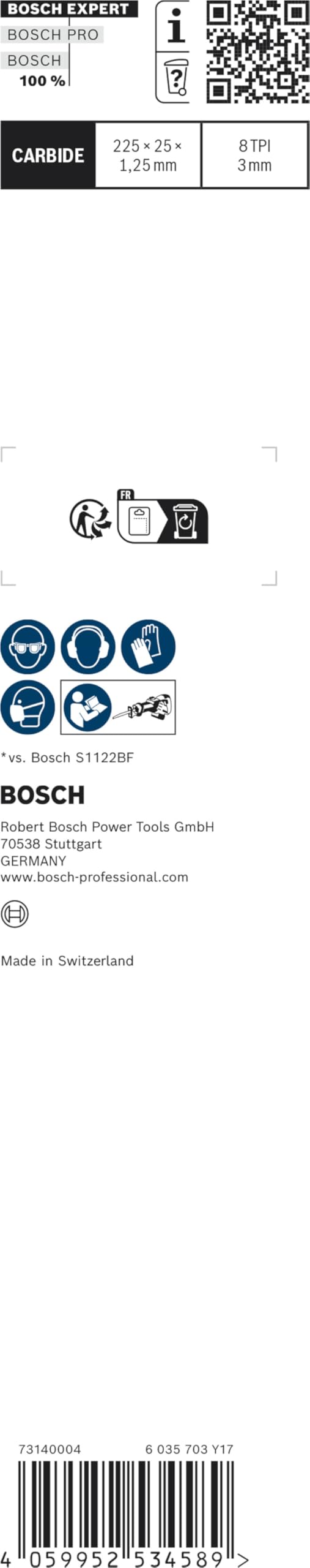 bosch-professional-expert-thick-tough-metal-s-1155-chc-s-bels-geblatt-225-mm-car image 4