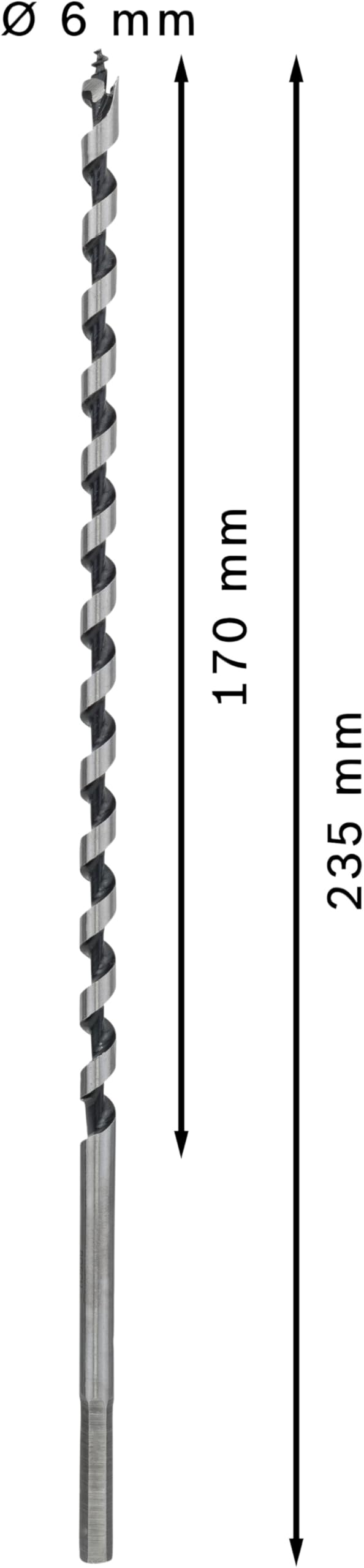 bosch-professional-pro-wood-holzschlangenbohrer-6-00-mm-6-x-170-x-235-mm-sechska image 3