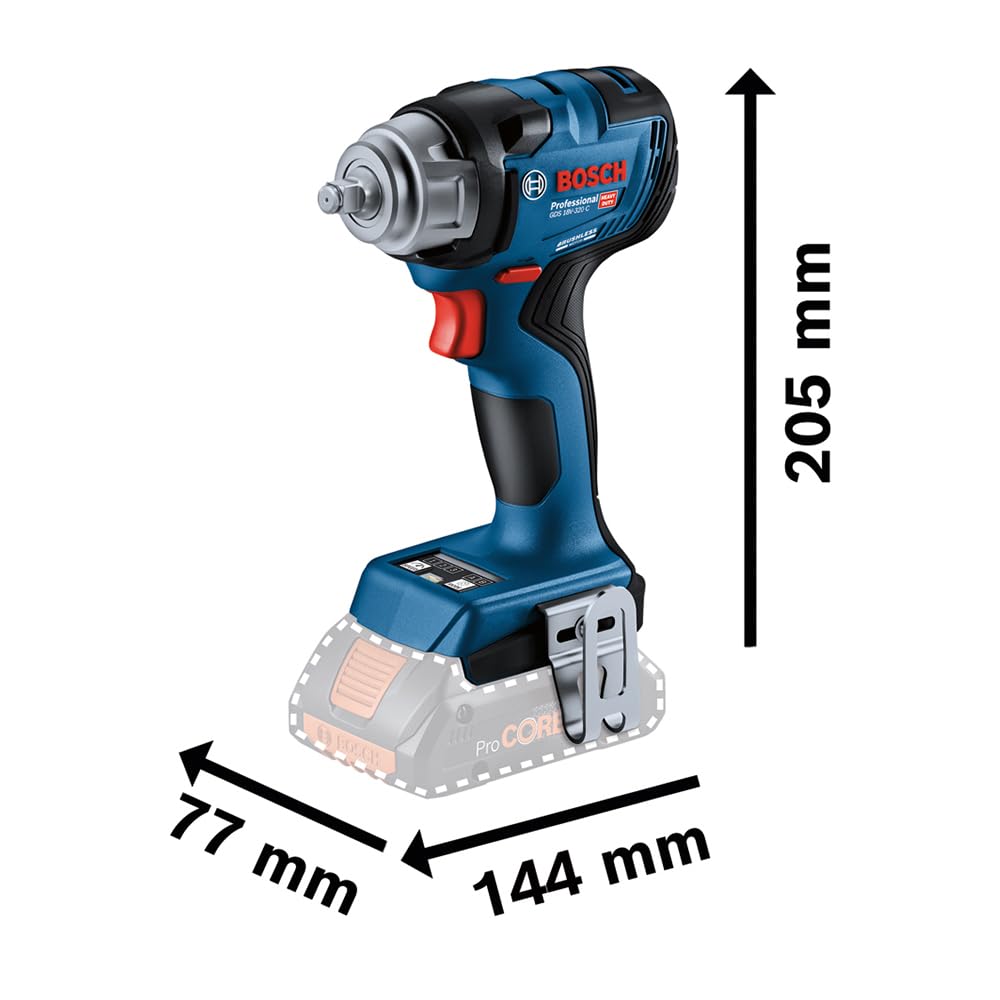 bosch-professional-18v-akku-drehschlagschrauber-gds-18v-320-c-320-nm-anziehmomen image 2