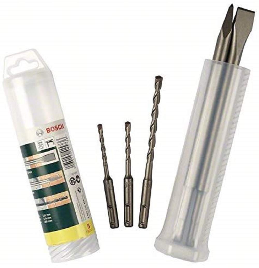 bosch-home-and-garden-5tlg-mei-el-und-bohrer-set-sds-plus-spitzmei-el-flachmei-e image 1