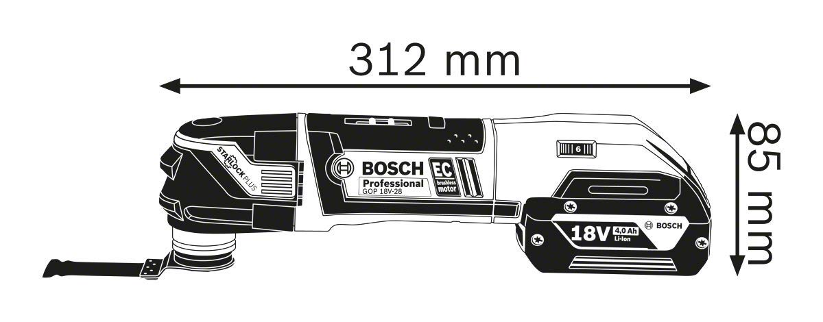 bosch-professional-18v-system-gop-18v-28-akku-multi-cutter-starlockplus-inkl-2x- image 2