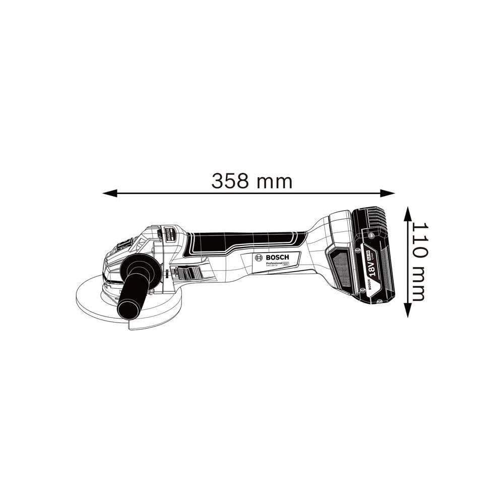 bosch-professional-gws-18v-10-akku-winkelschleifer-18v-125-mm-1000-watt-klasse-i image 4